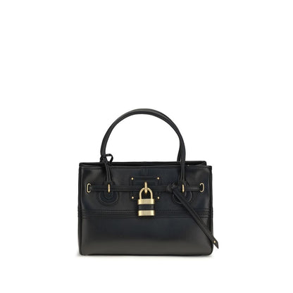Black Buffalo Leather Handbag