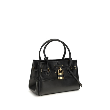 Black Buffalo Leather Handbag