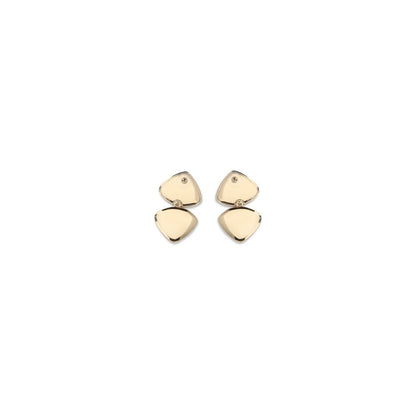 Gold Brass Earrings