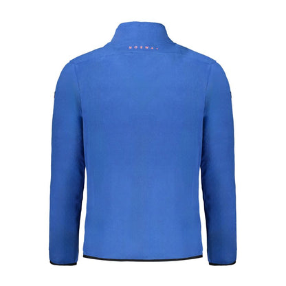 Blu Polyester Men Sweatshirt