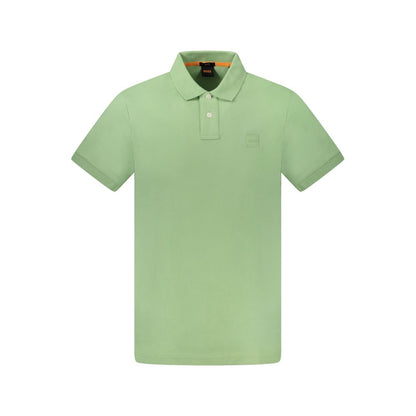 Green Cotton Men's Polo