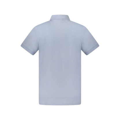 Light Blue Cotton Men's Polo