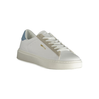 White Polyurethane Men's Sneaker
