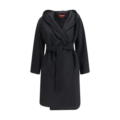 Black Wool Oves Aries Coat