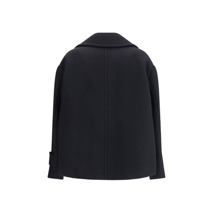 Black Wool Oves Aries Coat