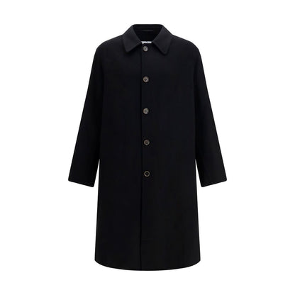 Black Wool Oves Aries Coat