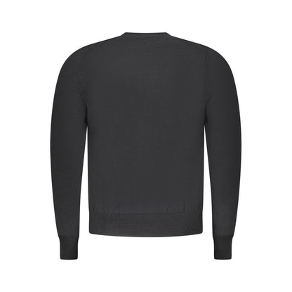 Black Fabric Men's Sweater
