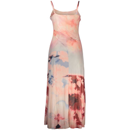 Pink Viscose Women's Dress