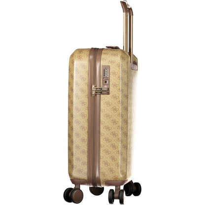 Beige ABS Womens Trolley
