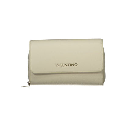 Beige Polyurethane Women Wallet