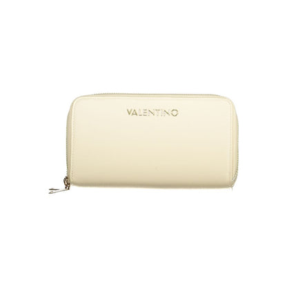 Beige Polyurethane Women's Wallet