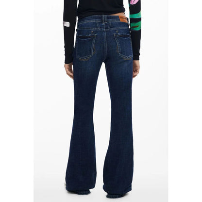 Blue Cotton Womens Jean