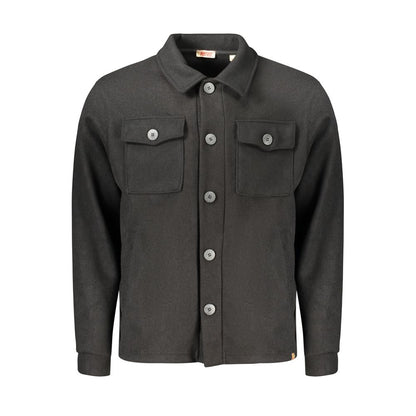 Black Cotton Mens Shirt