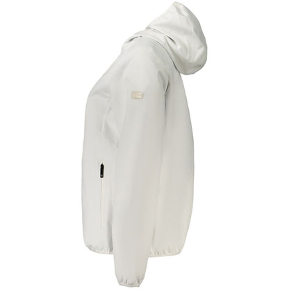 White Polyester Women's Jacket