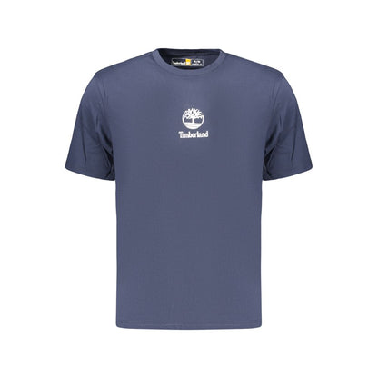 Blue Cotton Men's T-Shirt