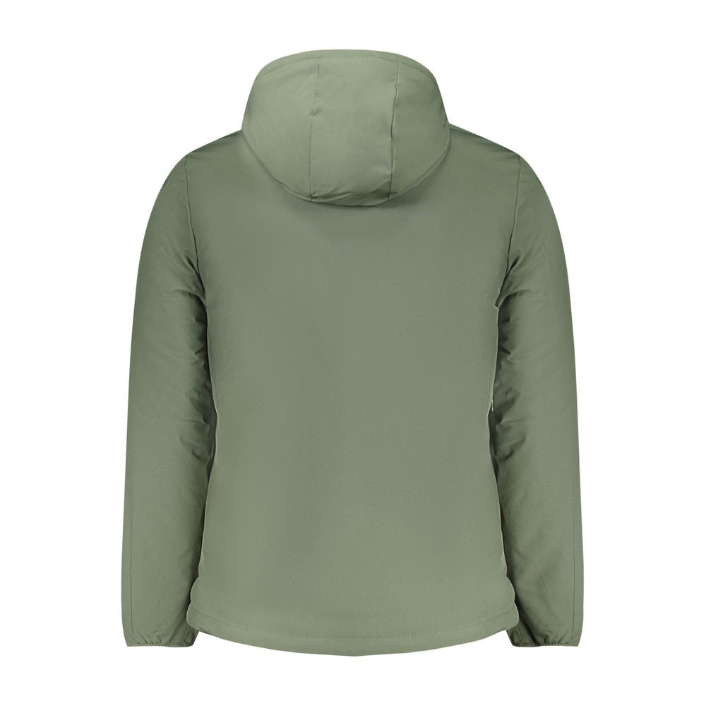Green Polyester Men's Jacket