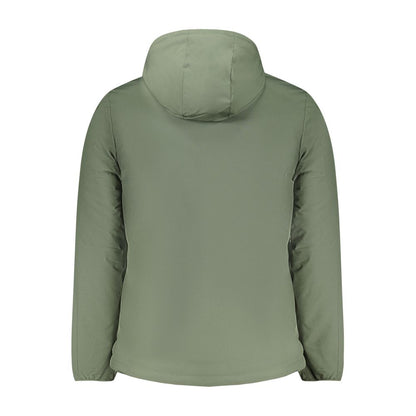 Green Polyester Men's Jacket