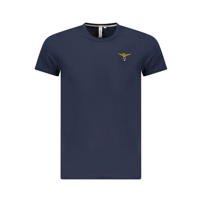 Blue Cotton Men's T-Shirt