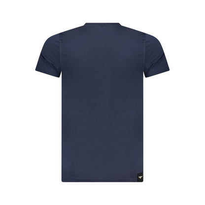 Blue Cotton Men's T-Shirt