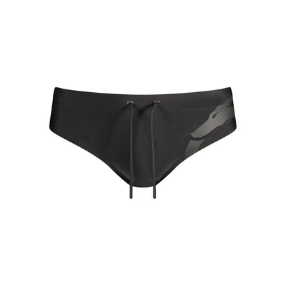 Black Polyamide Men's Brief