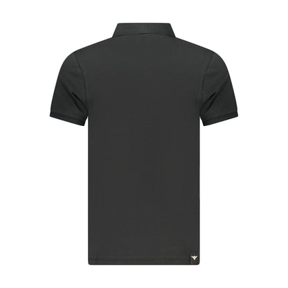 Black Cotton Men's Polo Shirt