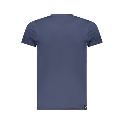 Blue Cotton Men's T-Shirt