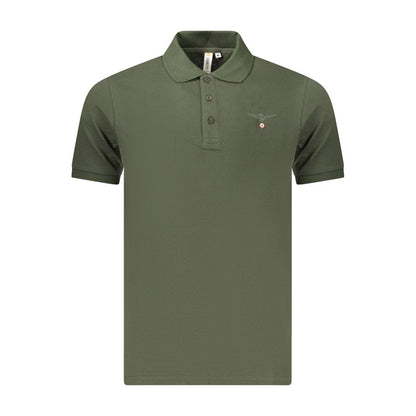Green Cotton Men's Polo