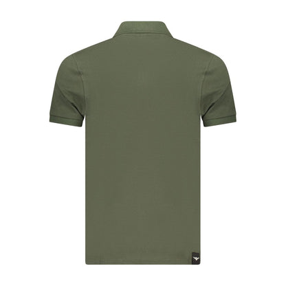Green Cotton Men's Polo