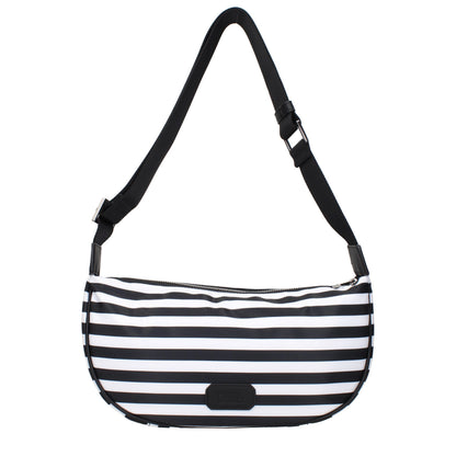 Black Fabric Crossbody Bag