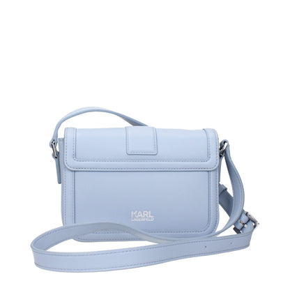 Light Blue Leather Crossbody Bag
