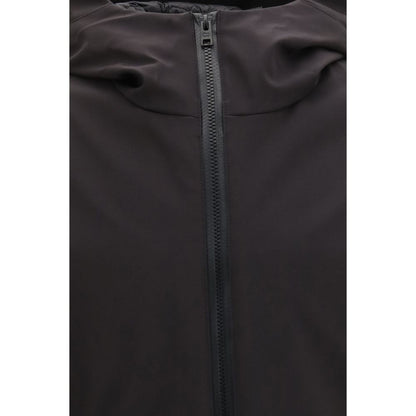 Black Polyester Shell Jacket