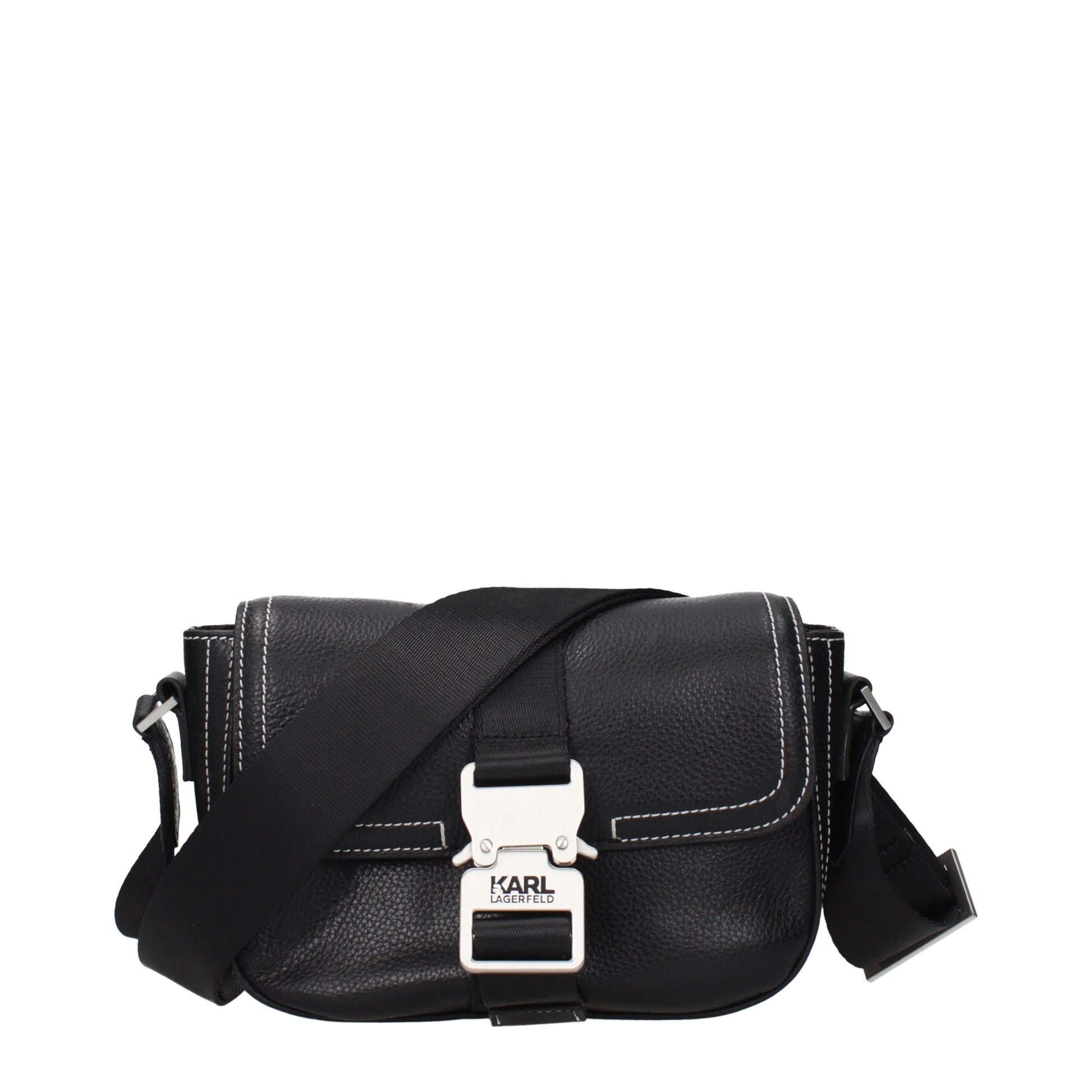 Black Leather Crossbody Bag