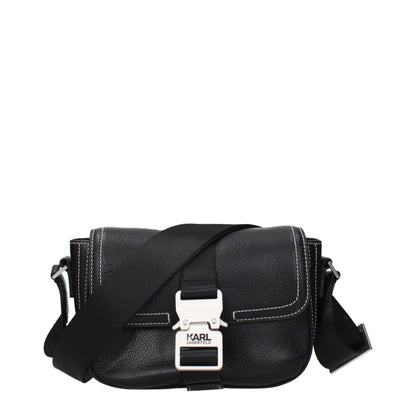 Black Leather Crossbody Bag