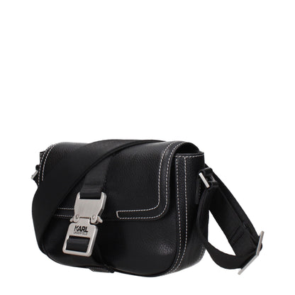 Black Leather Crossbody Bag