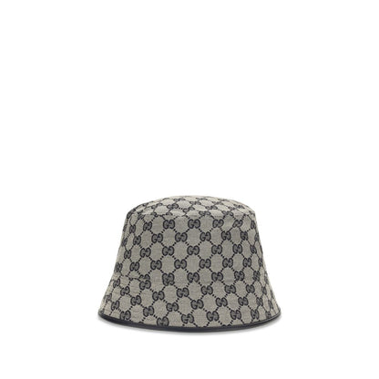 Gray Polyester Bucket Hat