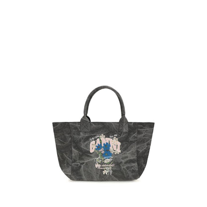 Gray Recycled Cotton Shoulder Bag