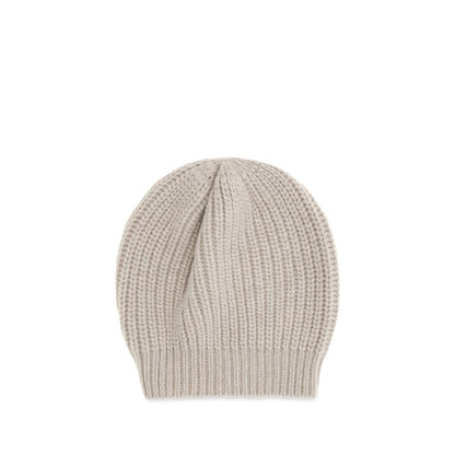 Beige Silk Beanie