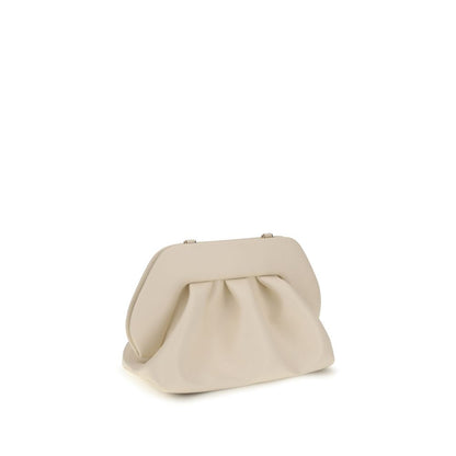 Beige Polyethylene Clutch Bag
