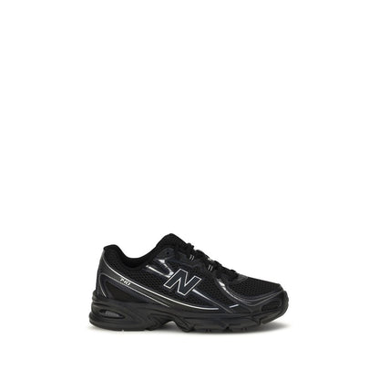 Black Polyamide Athletic Sneakers