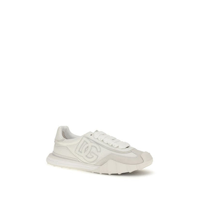 White Calf Leather Bos Taurus Athletic Sneakers