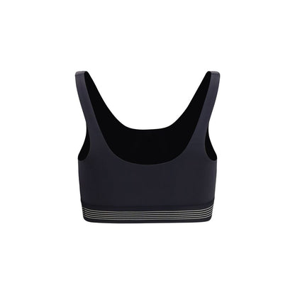 Black Polyester Sport Bra