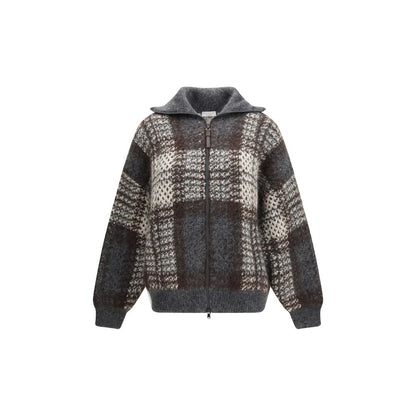 Gray Mohair Cardigan