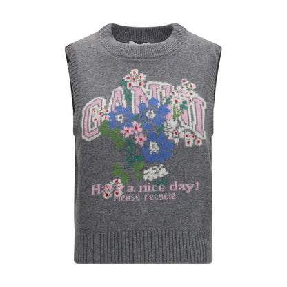 Gray Wool Oves Aries Sleeveles Sweater