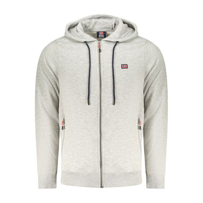 Grigio Cotton Men Sweatshirt