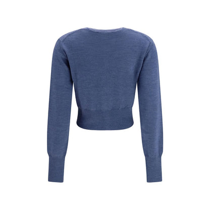 Blue Silk Cardigan