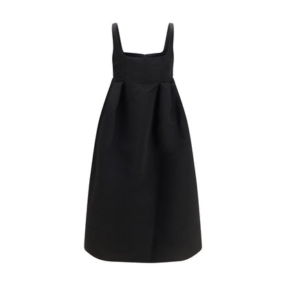 Black Polyester Casual Dress