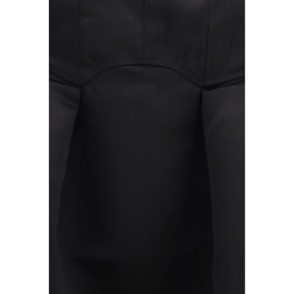 Black Polyester Casual Dress