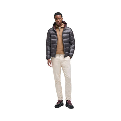Beige Polyamide Full-Length Jacket