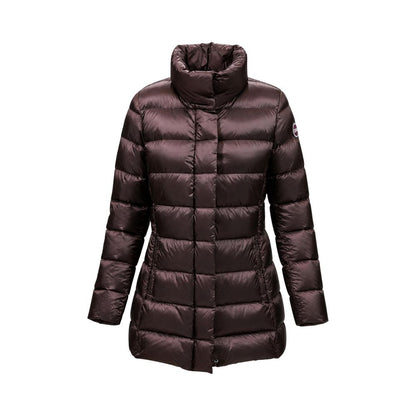Brown Polyamide Full-Length Jacket