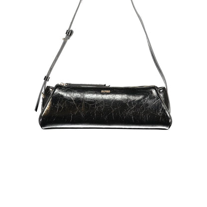Black Polyurethane Women's Handbag